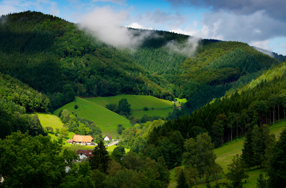 Duitsland met groen landschap