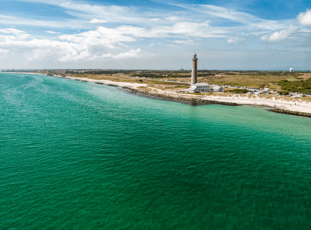 Noordelijkste punt van Denemarken met herldere zee