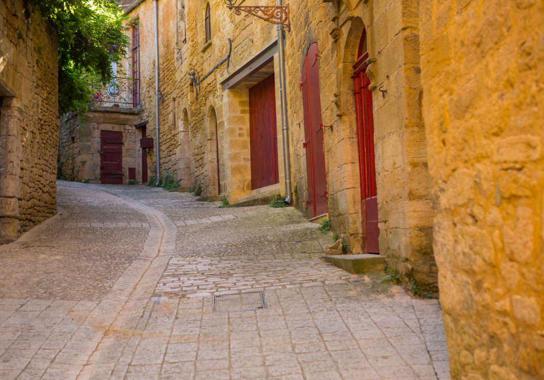 Sarlat middeleeuws steegje