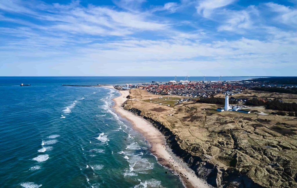 Beeld vanuit de lucht van Hirtshals