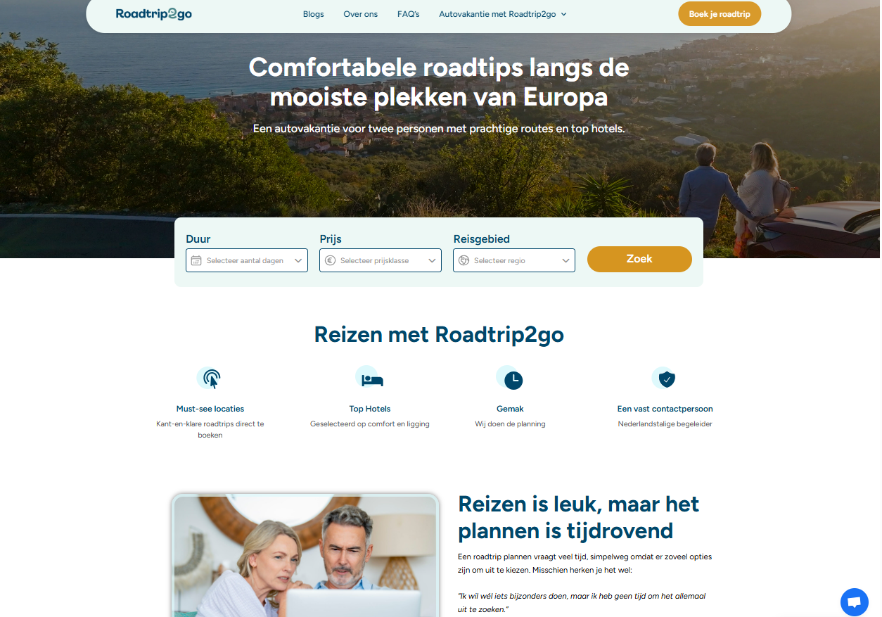 Nieuwe website voor autovakanties
