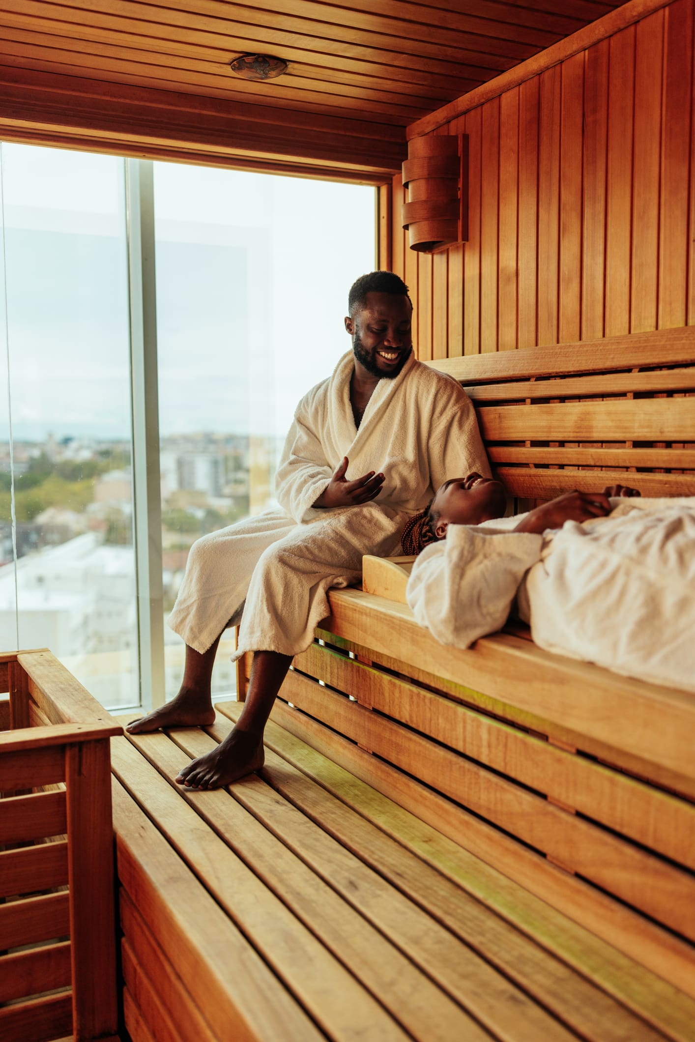 stel in sauna Duitsland